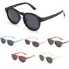 Round Frame Kid's Sunglasses Flexible Silicone Children Eyewear Baby Sunglasses  For Ages 0-3