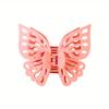 1pc Large Hollow Out Butterfly Hair Clip Elegant Bohemian Matte Hairpin with Intricate Cut-Out Design Secure Clip for Women Updos Parties Weddings