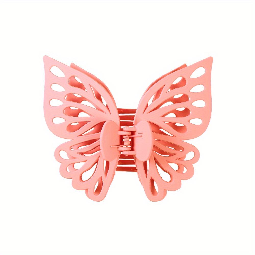 1pc Large Hollow Out Butterfly Hair Clip Elegant Bohemian Matte Hairpin with Intricate Cut-Out Design Secure Clip for Women Updos Parties Weddings