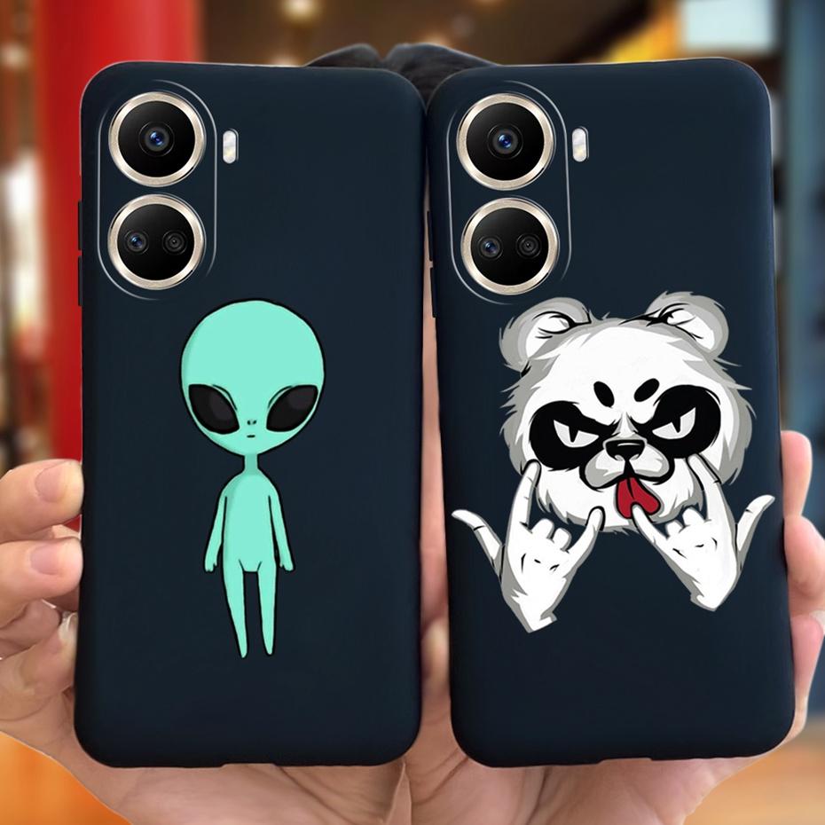 Cute Silicone Case For Huawei Nova 10 SE 2022 Fashion Girl Flower Phone Case For Huawei Nova 10 Pro Nova10 10Pro Soft Back Cover
