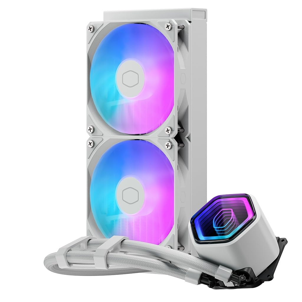 Cooler Master MasterLiquid Core II 240 White ARGB X6G2 Liquid CPU Cooler FN2619 All-in-One MLW-D24M-A18PA-JW