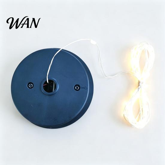 Energy-saving Garden Light Solar Jar Lid with Light, Outdoor Glass Bottle Lamp Pathway Lights LED String, Waterproof Charging Accessory for