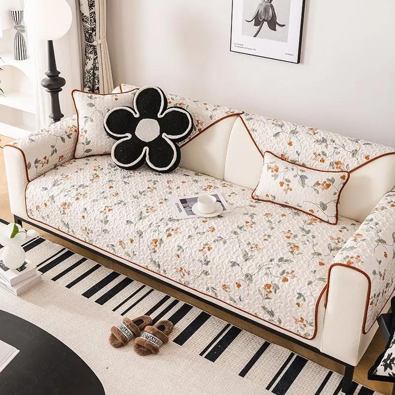 

Четырехсезонная универсальная хлопковая ткань для дивана, подушка, противоскользящая, пылезащитная, стираемая в стиральной машине, L-образная, полотенце для диванов 70x70