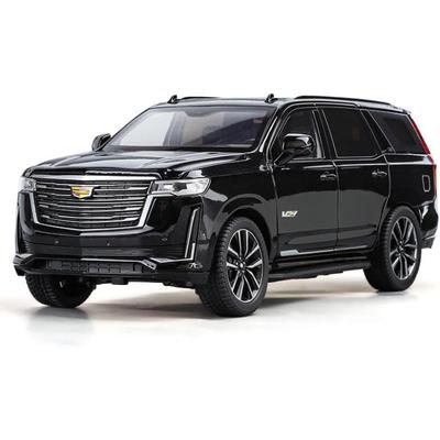 1/24 Scale Cadillac Escalade Metal Alloy Diecast Vehicle Model Car Toy Collectible Model for Escalade with Sound Light and Pull Back Power Toys Gifts