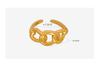 European & American Geometric Irregular Large Chain Open Ring – Luxurious Non-Fade Gold Plated Jewelry.
