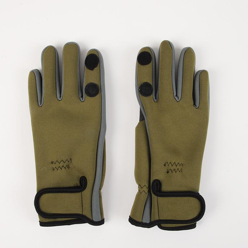 

Insulated Gloves, Warm Gloves, Fishing Gloves, Adhesive Gloves XL темно-зелений колір