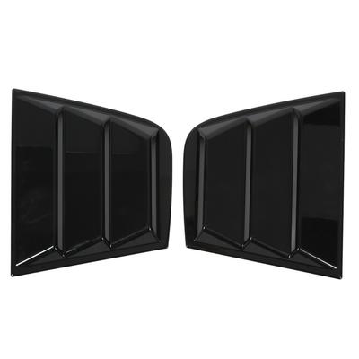 2 Stück Schwarze Seitenfenster Lamellen Windschutzscheibe Sonnenschutz Abdeckung Autoanpassungen Ersatz für Dodge Charger 2015+