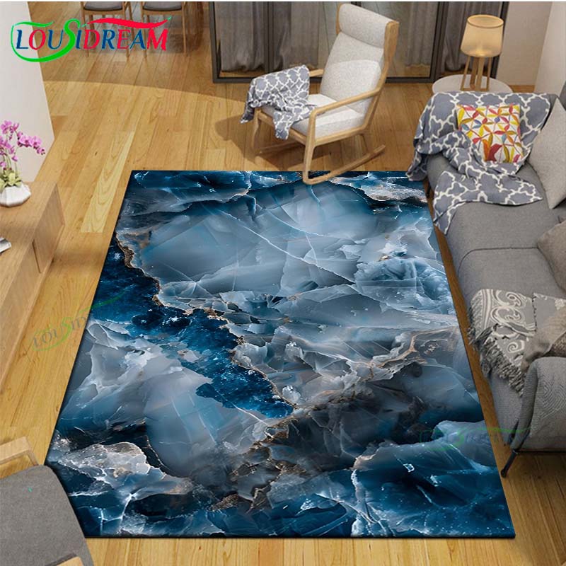 3D Funny Pebble Decor Carpet for Outdoor Balcony Garden Coffee Table Bedroom Area Rugs Kitchen Un-slip Floor Mat Alfombra Gift
