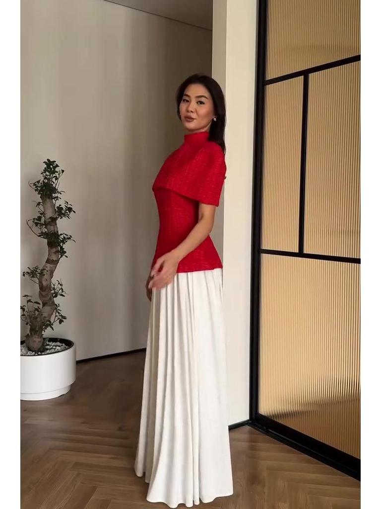 Elegant Light Luxury Long Sleeve Autumn Evening Gown 2025