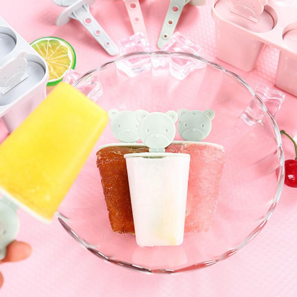 H&K Store 6-slot Ice Cream Lolly Mold DIY Maker Mould Tray Pan Kitchen Tool with Lid