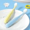 FAWNMUM Children's Soft Bristle Toothbrushes (Blue+Yellow, 200-Pack)