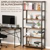 Bookshelf, 6 Open Shelves, Anti-Tip System, 80 x 30 x 180 cm, Rustic Brown