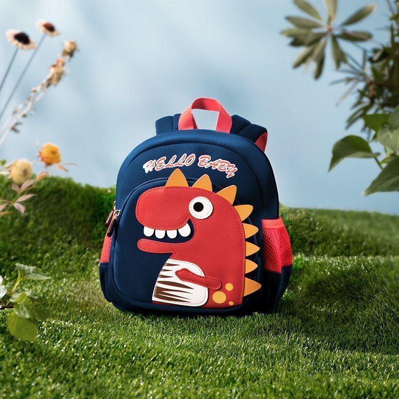 Dinosaur & Duck Backpack for Kids - Cute School Entry Bag for Boys & Girls