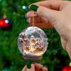 Acrylic Snowman Pendant Cartoon Cute Christmas Tree Exquisite Ball Hanging New Year Home Decoration Crafts Pendant for Holiday