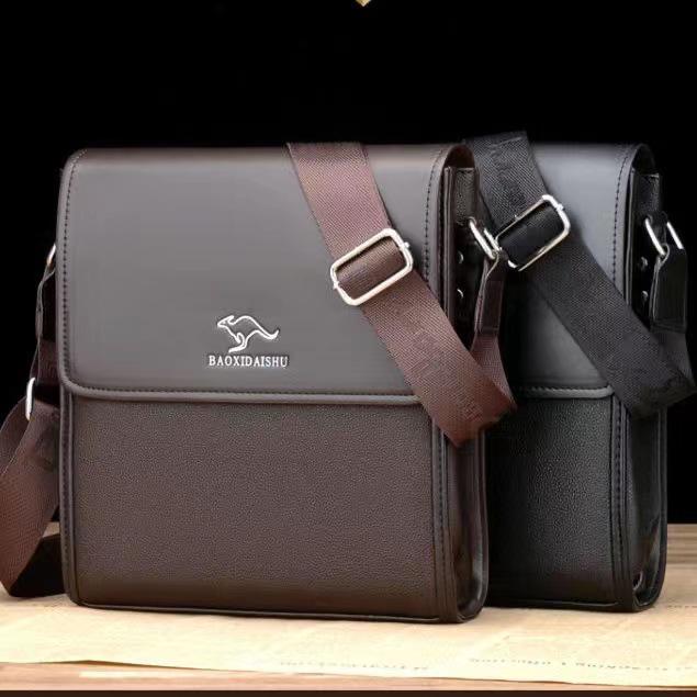 Sac bandoulière pour homme en cuir PU - Affaires Décontracté, Élégant, Polyvalent et Léger de Luxe pour le Voyage