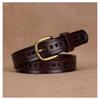 Womens Genuine Leather Belt With Hollow Cut Design Slim Waistband Casual Office Jeans Outfits Zinc Alloy Pin Buckle