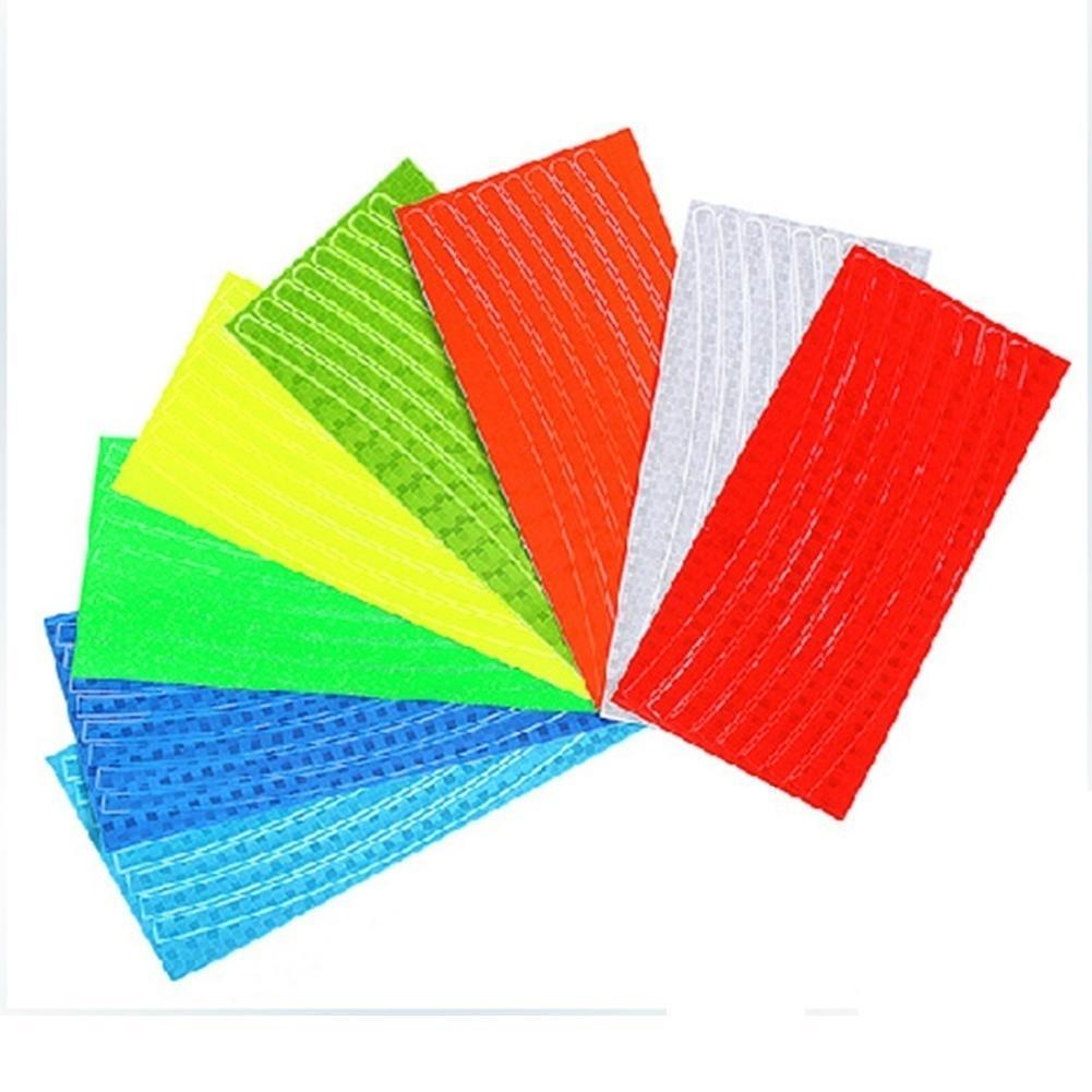 Fluorescent Bike Bicycle Sticker Cycling Wheel Rim Reflective Stickers
