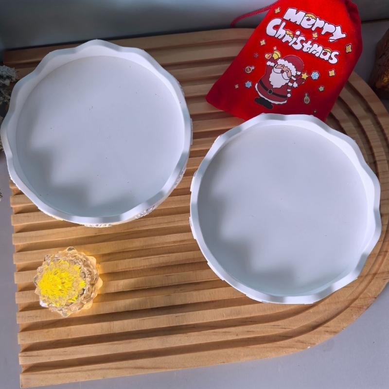 Christmas Silicone Tray Mold for Baking Crafts Food Grade Flexible Holiday Decorating Candy Chocolate Ice Cubes Making