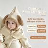 Thick Warm Fall Winter Knit Hat Neck Warmer Cold Proof Hat Cute Infant Knit Hat  For Toddler
