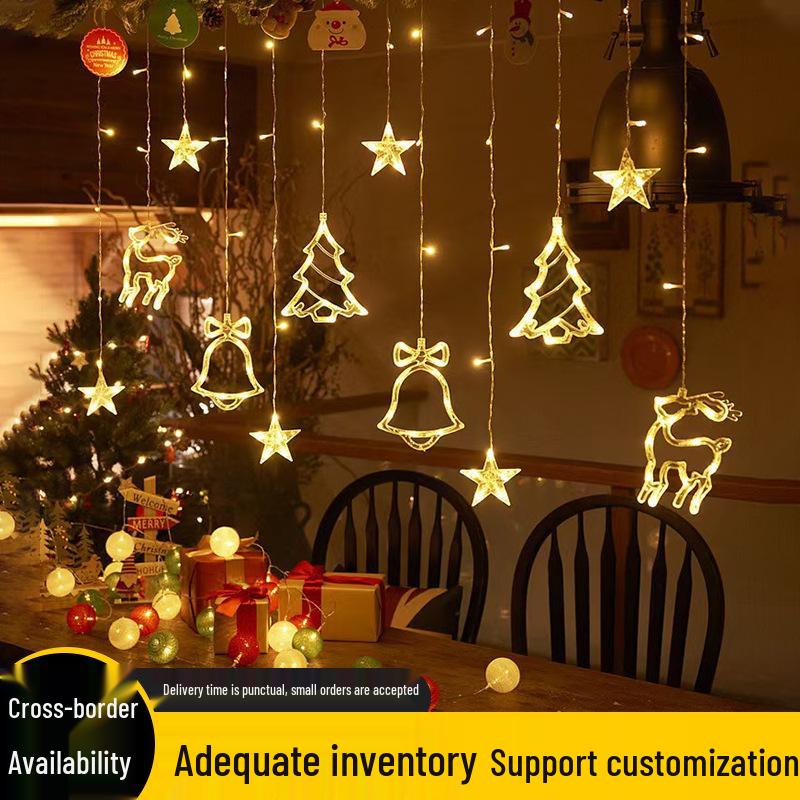 

Colorful Cotton Ball String Lights for Kids Tent and Christmas Room Decor Colorful