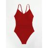 2026 New Swimwear Solid Color Flesh-covering Personalized Women's One-piece Bikini Swimsuit for Women