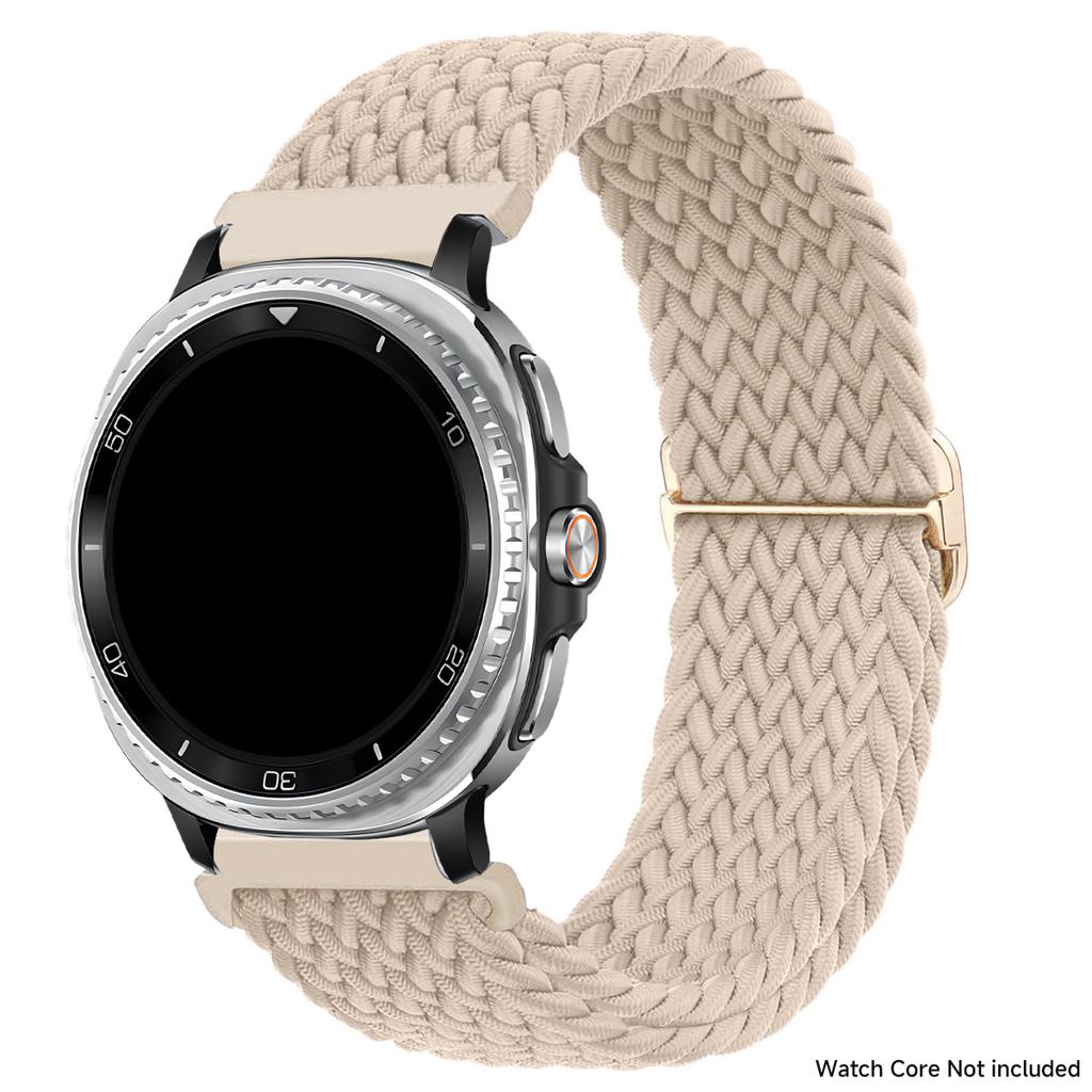 Bracelet en nylon tressé pour Samsung Galaxy Watch 8 40mm 44mm/Watch 8 Classic 46mm Bracelet sans espace pour Galaxy Ultra 2025 Bracelet en nylon