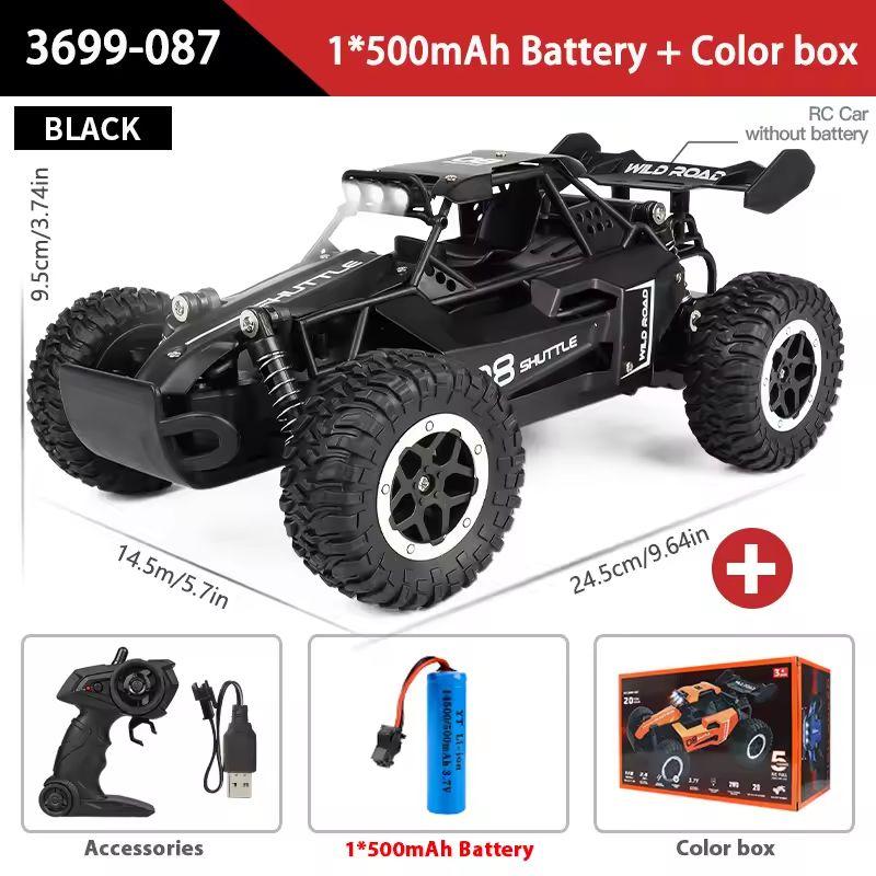 RC Car RC Drift Racing 1:16 Full Proportion Vehicle Off Road Alloy 2.4G Radio High-Speed Trucks With LED Light Climbing Gift Toy
