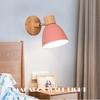 Minimalist Macaroon 6 Color Steering Head E27 Nordic Wall Lights Bedside Wall Sconce Modern Wall Light for Bedroom Nordic