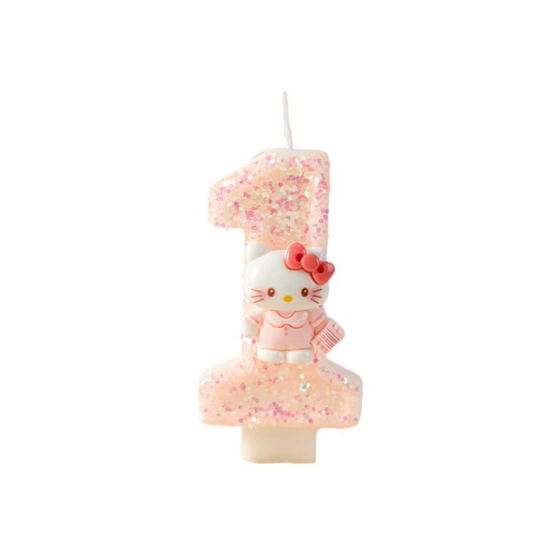 Cross-Border Cute Cartoon Cat Birthday Candle Cake Decorations - Handmade DIY Ornaments.