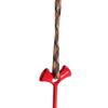 4PCS Pack Aluminum Tent Peg Outdoor Camping Wind Rope Anchor Chains Deck Floor Nail(Red)