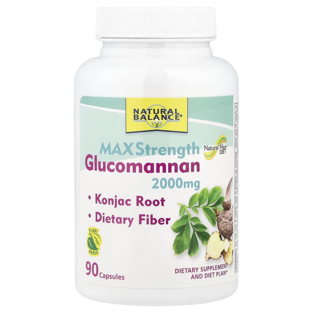 Glucomannan™, Maximum Strength, 2,000Mg, 90 Capsules (666Mg Per Capsule)