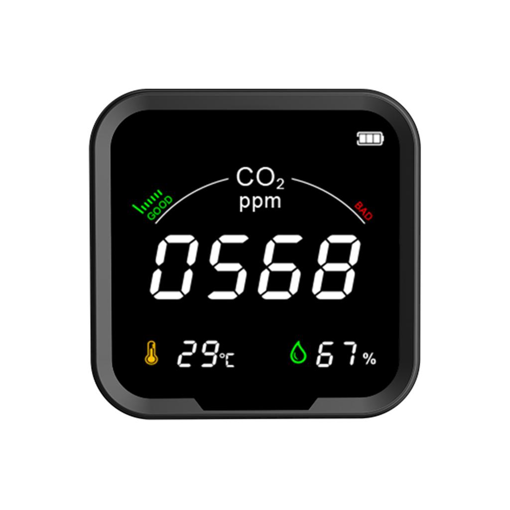 Infrared Carbon Dioxide Meter 400-5000PPM CO2 Detector Air Quality Monitor Temperature Humidity