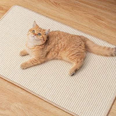 1 Stück Sisal-Kratzbrett für Katzen Haftet an der Wand Fällt keine Späne Schützt das Sofa vertikale Krallen-Schleifmatte