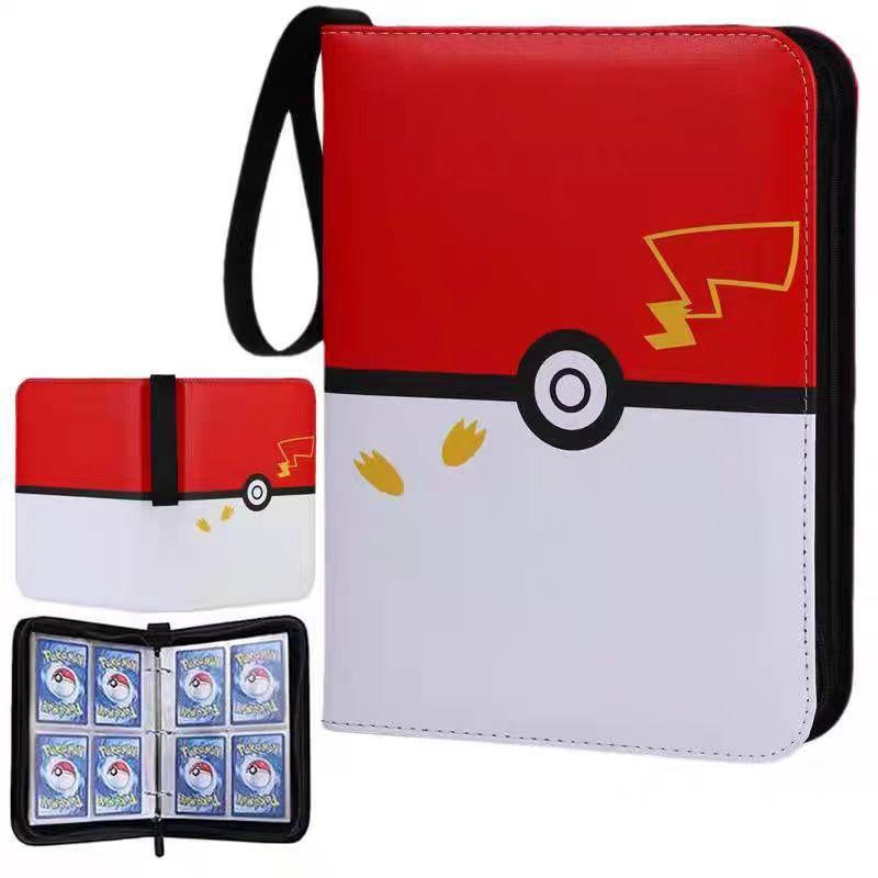 Card Album 4-Pocket Binder 50 Pages 400 Slots PU Leather Travel Case