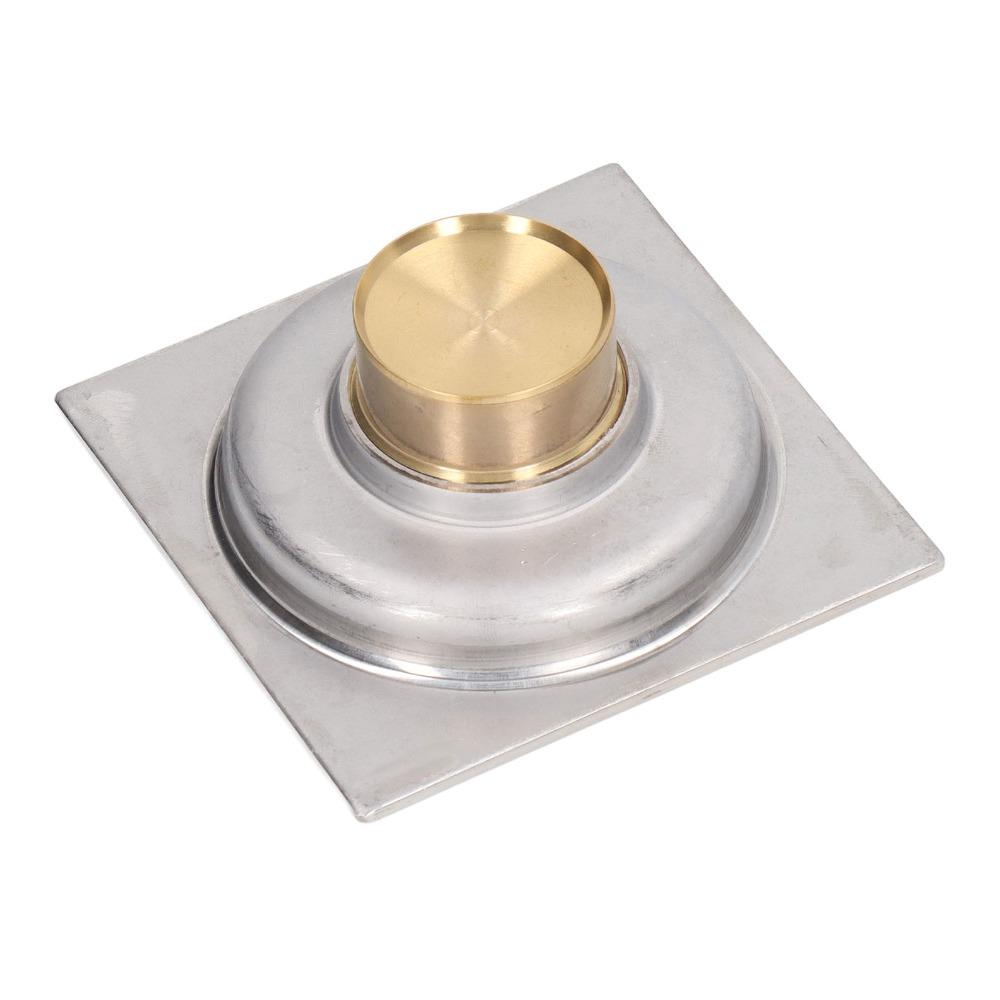 4 Inch Square Floor Drain Copper Core Floor Drain Odor Proof Odor Proof Drain  For Balcony