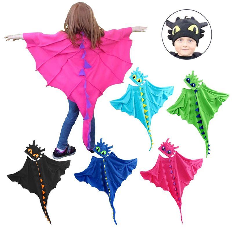 Dragon With Cloak Hat Toothless Dragon Costume Cape Anime Cosplay Christmas