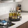 Large Capacity Condiment Storage Rack Round Seasoning Storage Holder  for Kitchen