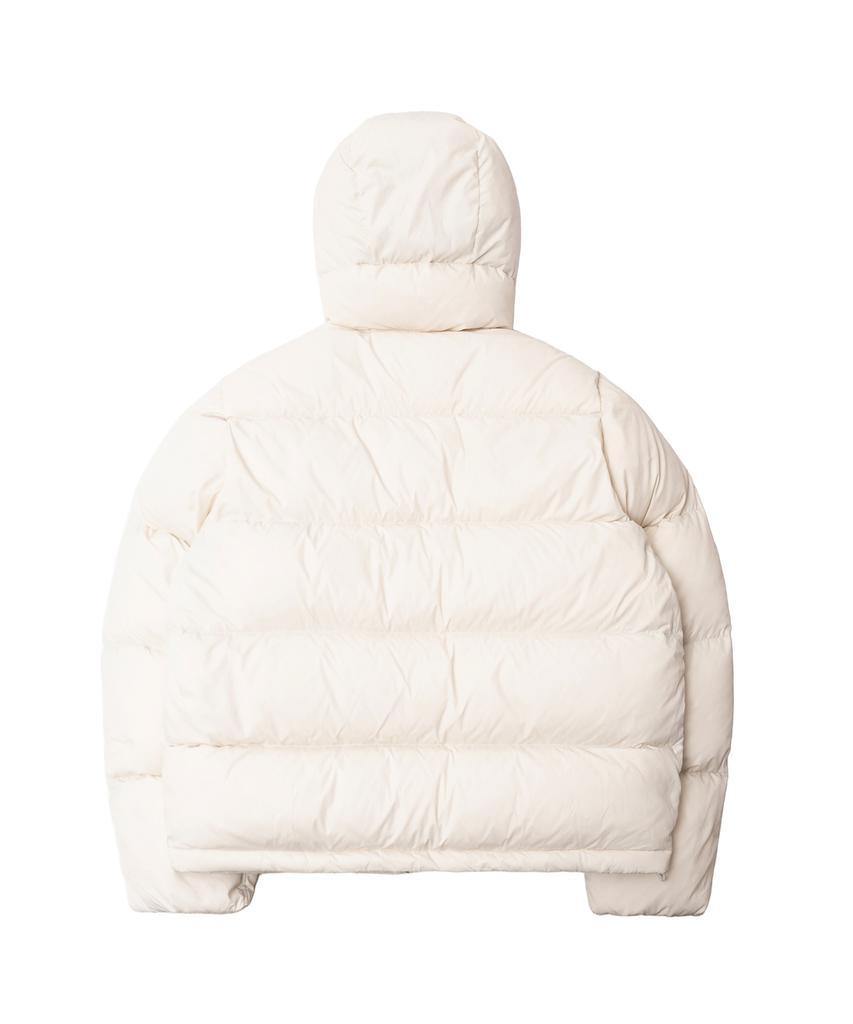 Qt8 Garments Rg Duck Down Heavyweight Hoodie Jacket (Cream)