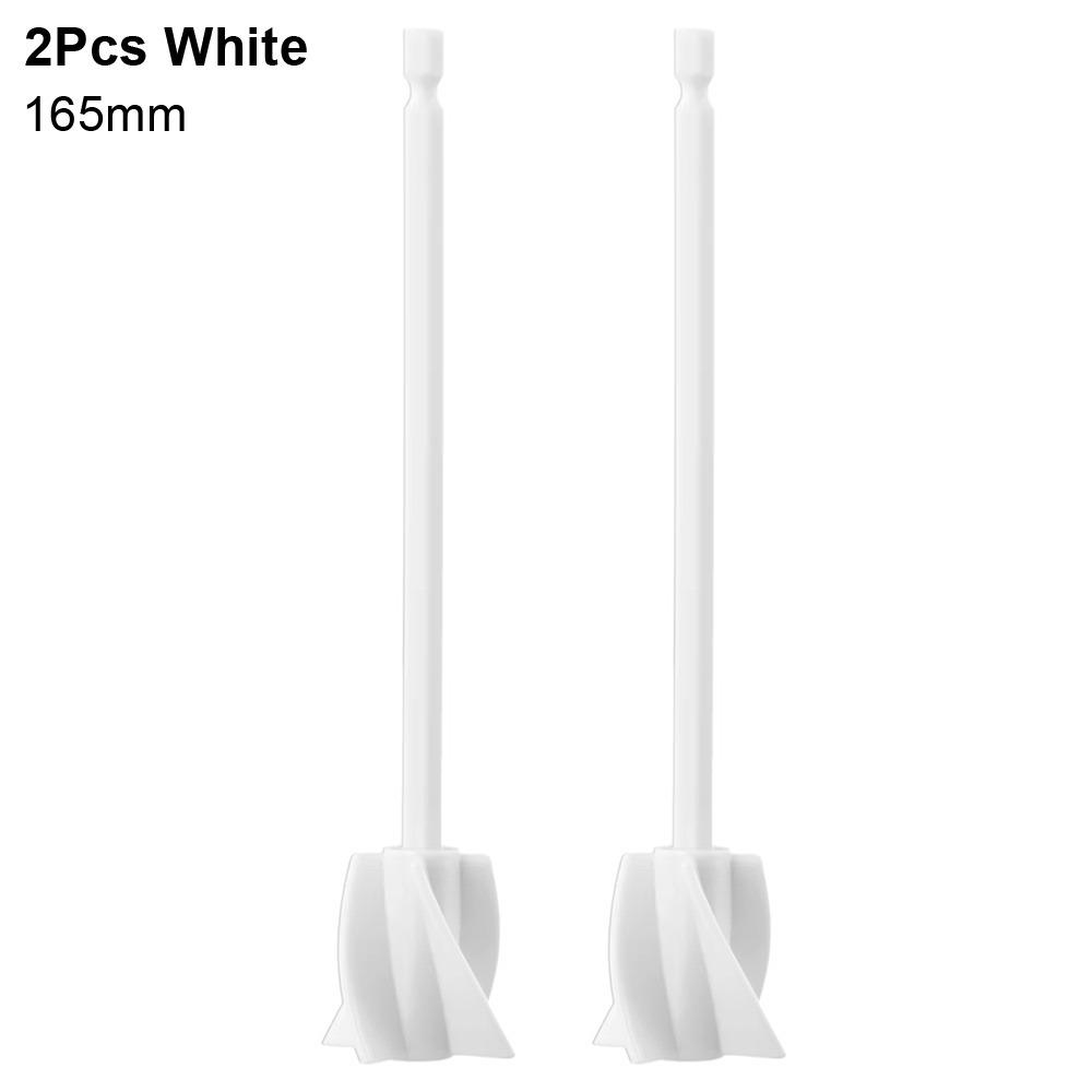 2Pcs With Drill Chuck Paint Pigment Mixer Mixing Stirring Paddle Rod  Electric Drill Attachment