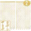 Xo, Fetti Party Decorations Gold Foil Boot Curtain - Set of 2 | Cowgirl Bachelorette Supplies, Western Birthday Photo Booth, Ranch Party Decor