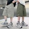 2026 Boys' Ice Silk Summer Capri Sports Shorts for Kids