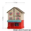 House Cartoon Resin Ornament Desk Decor For Photography Props And Giving Gift
