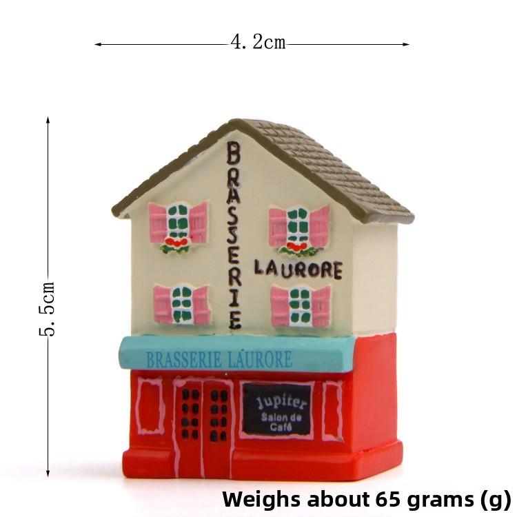 House Cartoon Resin Ornament Desk Decor For Photography Props And Giving Gift