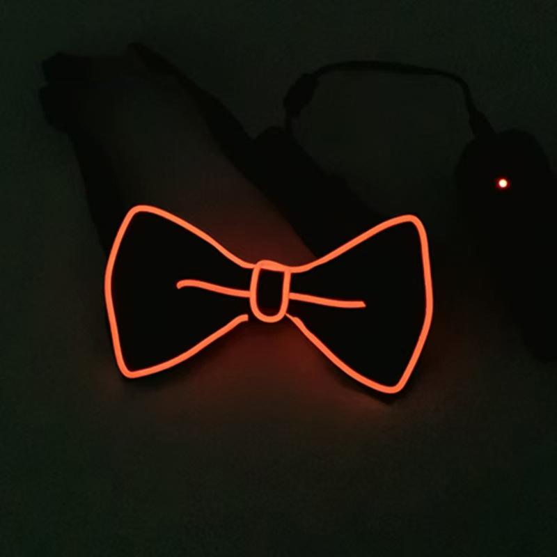 Glowing Butterfly Knot Suitable For Christmas Party Led Glowing Bow Tie Performance Props Festive Costumes Special Use