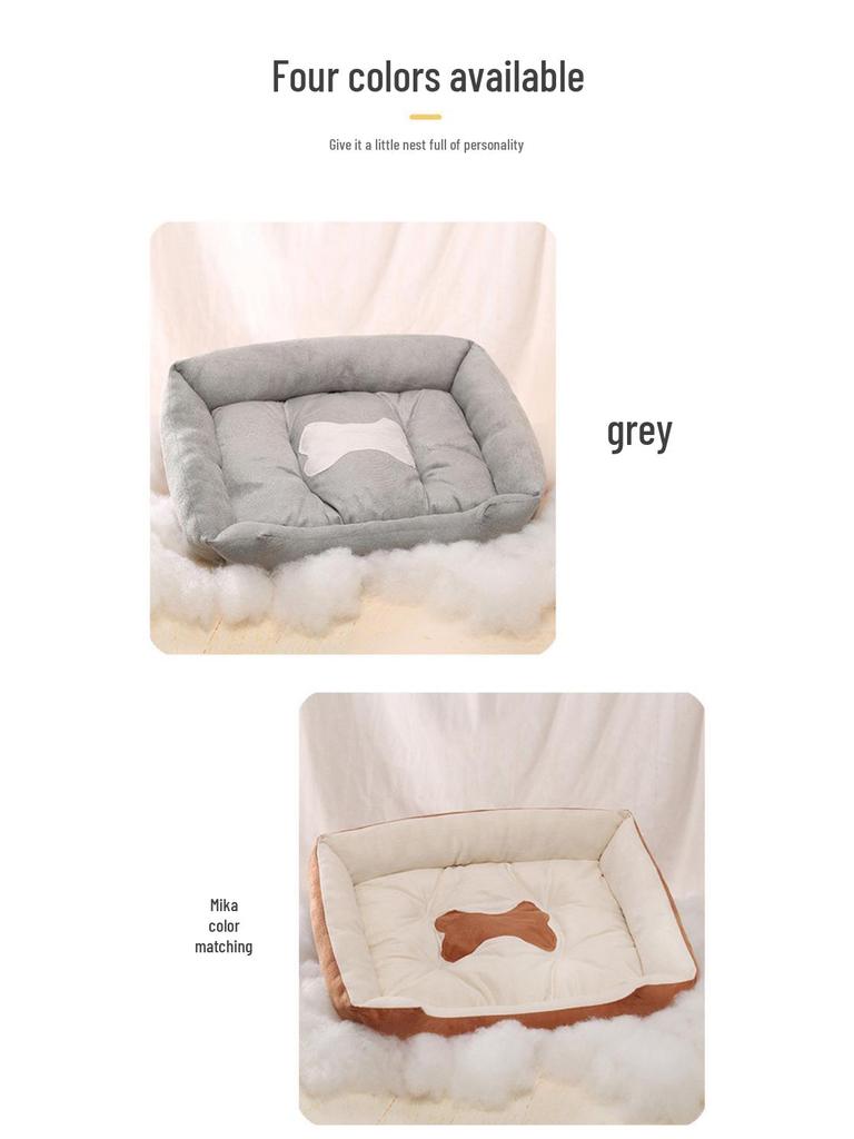 Cozy Winter Pet Bed - Soft Kennel Nest for Dogs & Cats in All Sizes