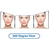 3 Way Mirror Trifold Mirror Adjustable Portable Makeup Mirror for Self Hair Cutting and Styling