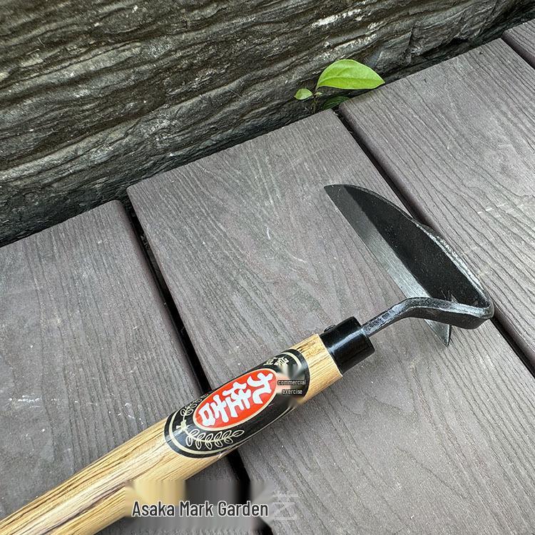 Kuzokichi Bent Handle All-Steel Weeding Sickle Hoe