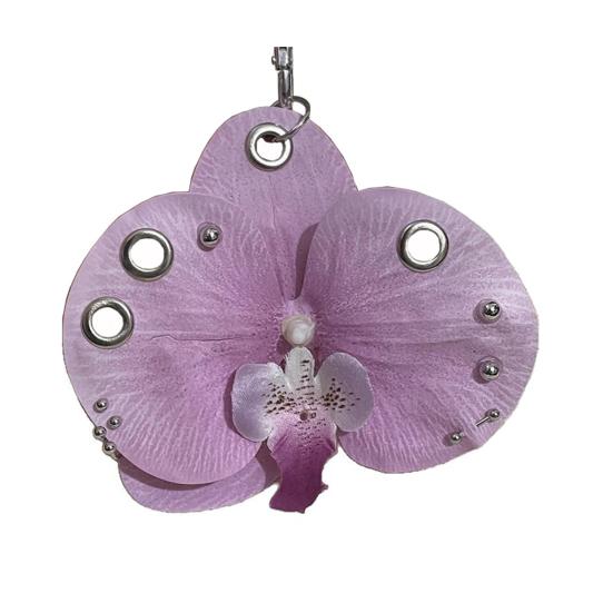 Klíčenka přívěsek ve tvaru květiny realistický vzhled lehká slitina organizér na klíče květinová dekorace na tašku