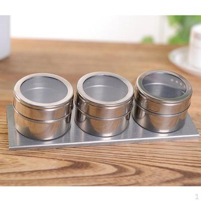 Relish Food Spice Containers Stainless Steel Seasoning Box Set