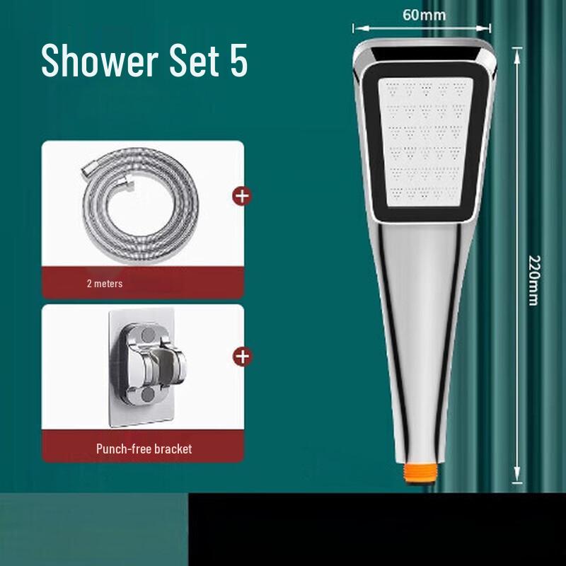 

Mussel High-Pressure Shower Head Kit